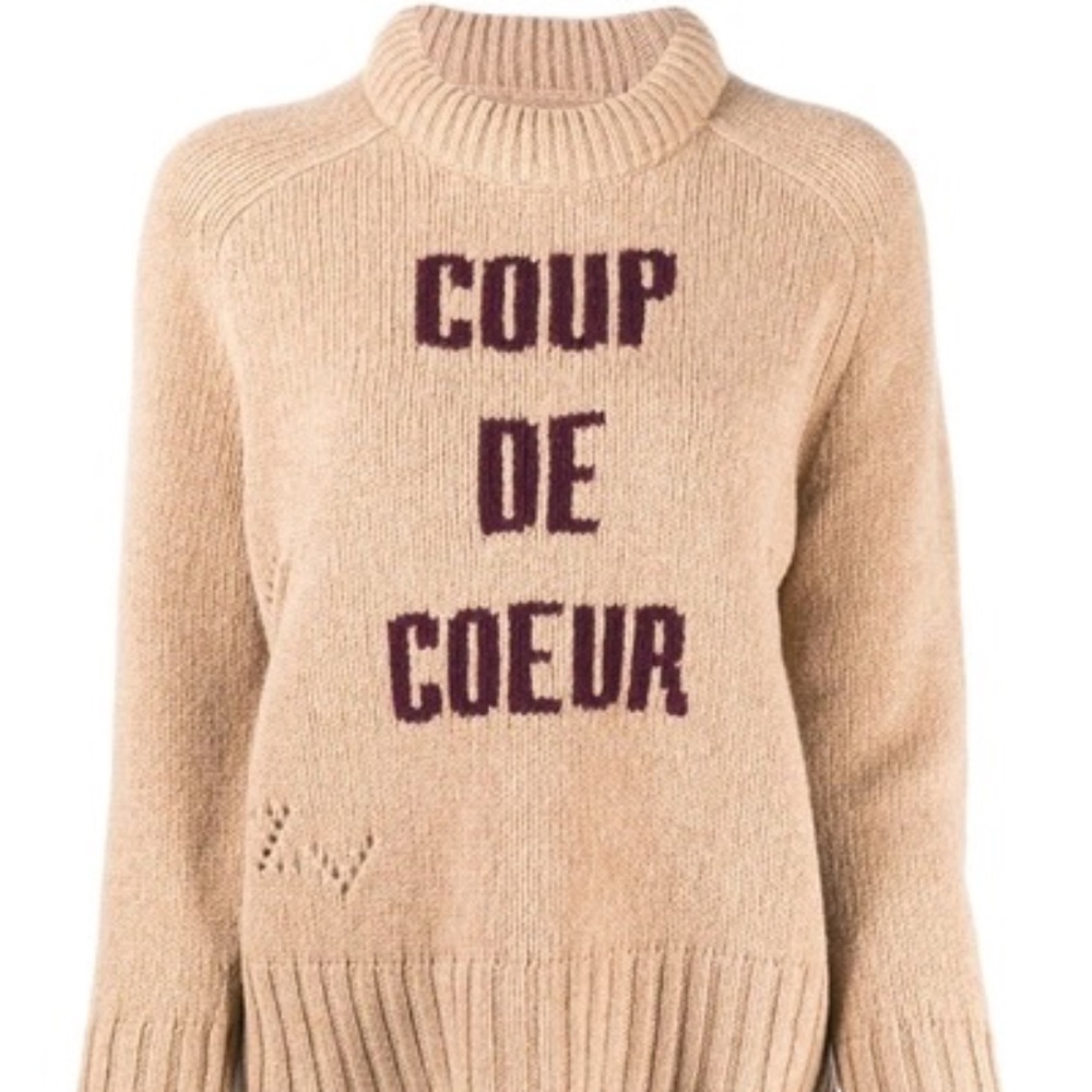Zadig & Voltaire Coup De Coeur Jumper In Neutrals